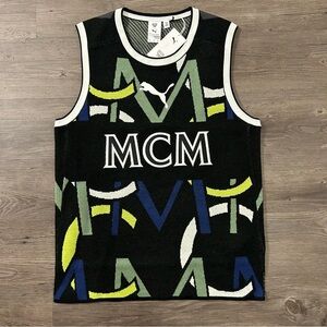 MCM X PUMA MONOGRAM JACQUARD TOP Size Small Retail $275 Limited Edition